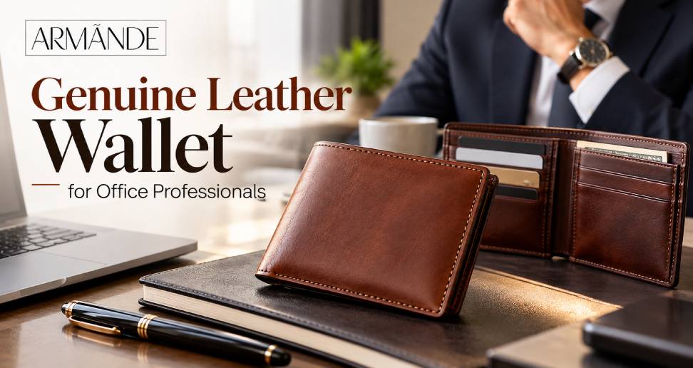 Genuine Leather Wallet for Office Professionals